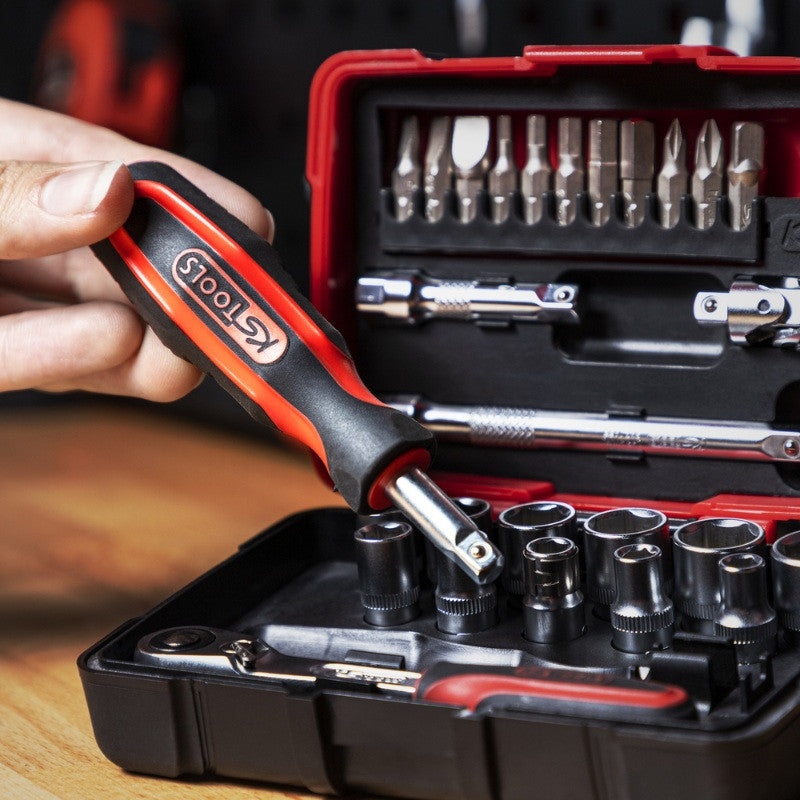 KS TOOLS Coffret 27 douilles et access ULTIMATE 1/4'' - 922.0626