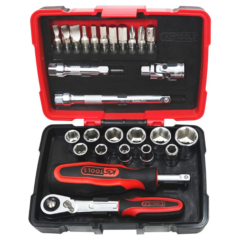 KS TOOLS Coffret 27 douilles et access ULTIMATE 1/4'' - 922.0626