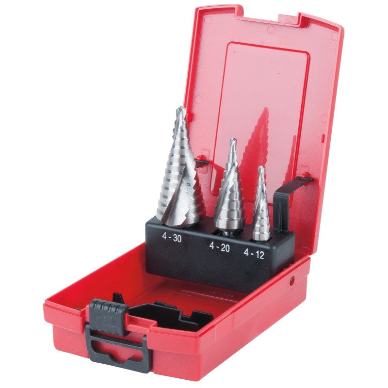 KS TOOLS Coffret 3 forets étagés HSS pour tôles jusque 4mm - 330.2210