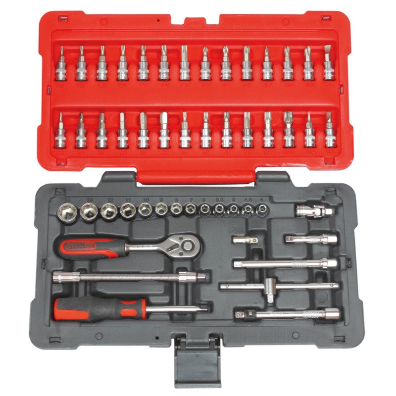 KS TOOLS Coffret 50 douilles et access ULTIMATE 1/4'' - 922.0650