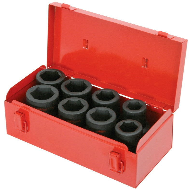 KS TOOLS Coffret 8 douilles à chocs 1'' 24 à 38mm - 515.0308
