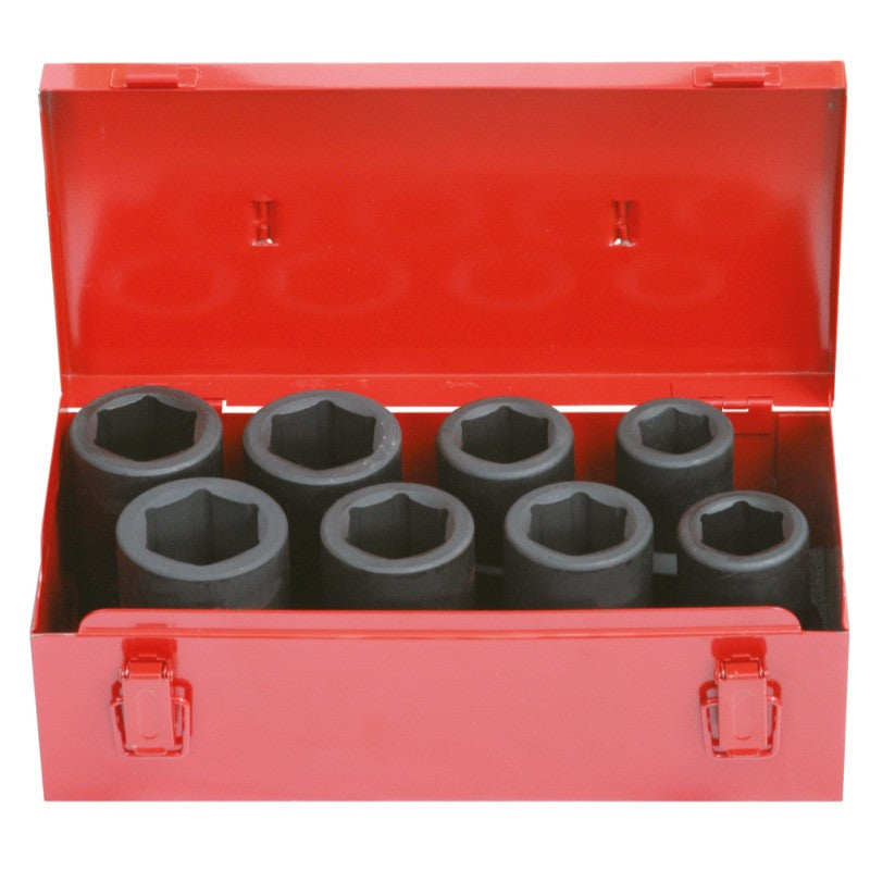 KS TOOLS Coffret 8 douilles à chocs 1'' 24 à 38mm - 515.0308