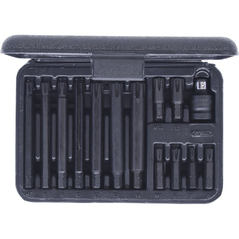 KS TOOLS Coffret de 14 embouts à chocs RIBE 5/16'' - 911.4306
