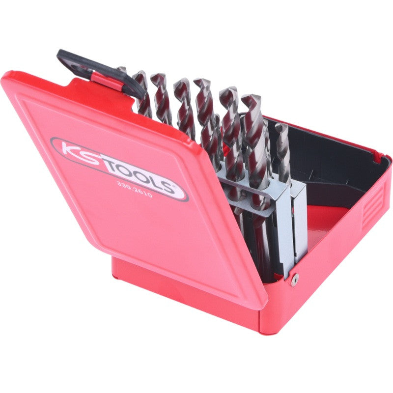 KS TOOLS Coffret de 19 forets HSS-G meulés Ø1-10mm - 330.2610