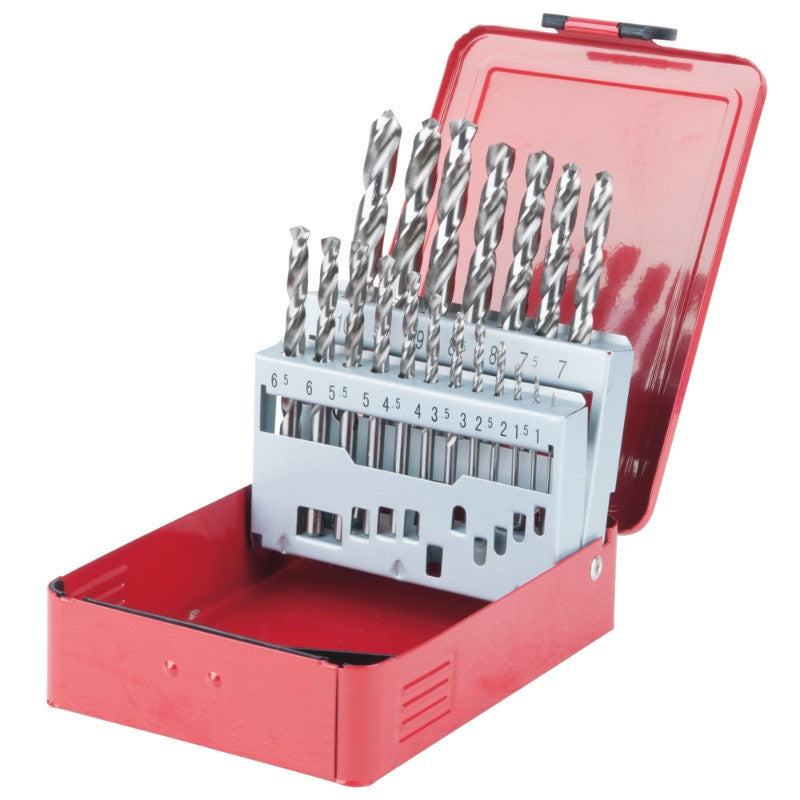 KS TOOLS Coffret de 19 forets HSS-G meulés Ø1-10mm - 330.2610