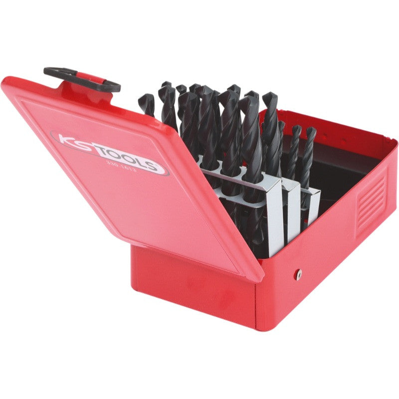 KS TOOLS Coffret de 25 forets HSS laminés Ø1-13mm - 330.1613