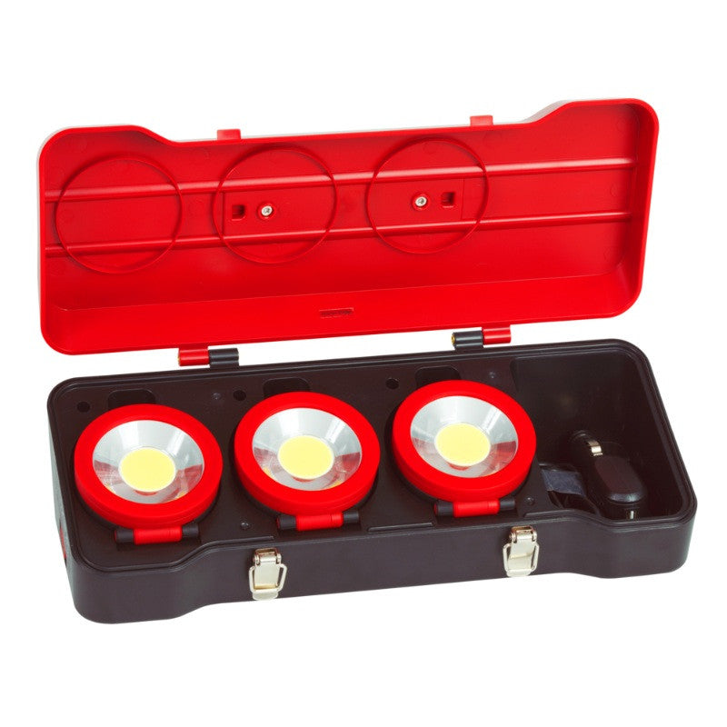 KS TOOLS Coffret de 3 projecteurs LEDs 3W - 150.4314