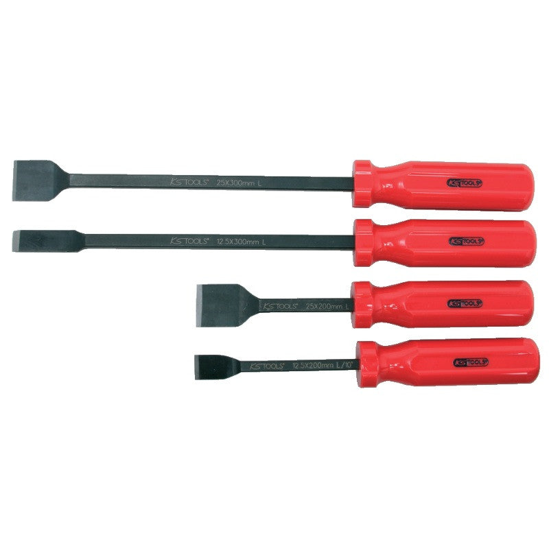 KS TOOLS Coffret de 4 grattoirs emmanchés désaxés de 10° - 907.2230