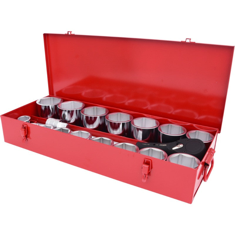 KS TOOLS Coffret de douilles et accessoires 1'' 22 pièces - 911.0822