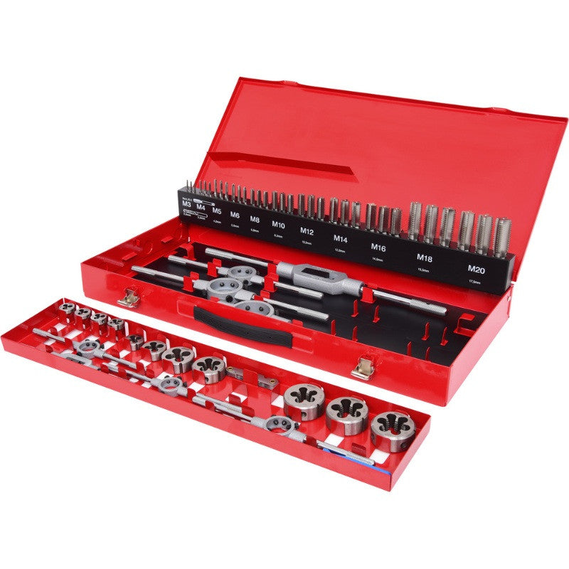 KS TOOLS Coffret de jeux de tarauds et filières 54 pcs - 331.0654