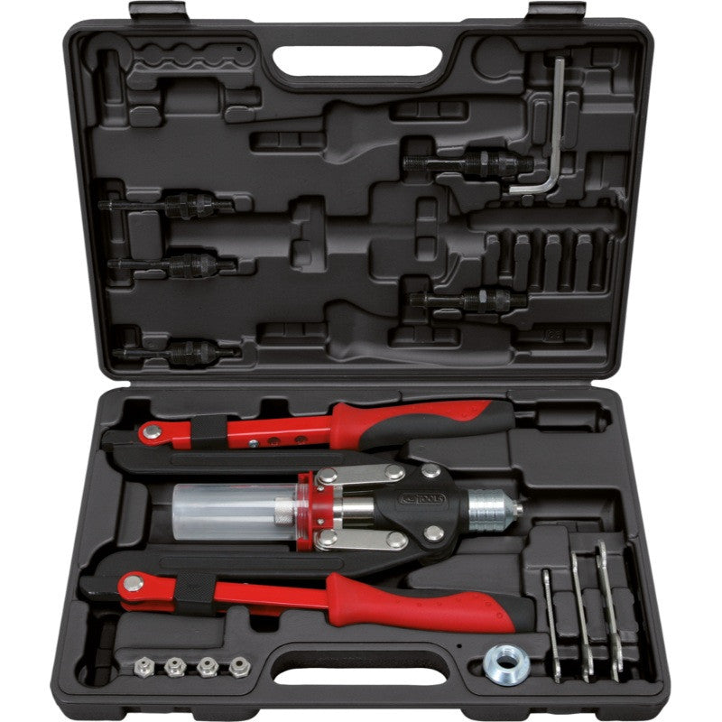 KS TOOLS Coffret de pince pliante à rivets et insert - 150.9630
