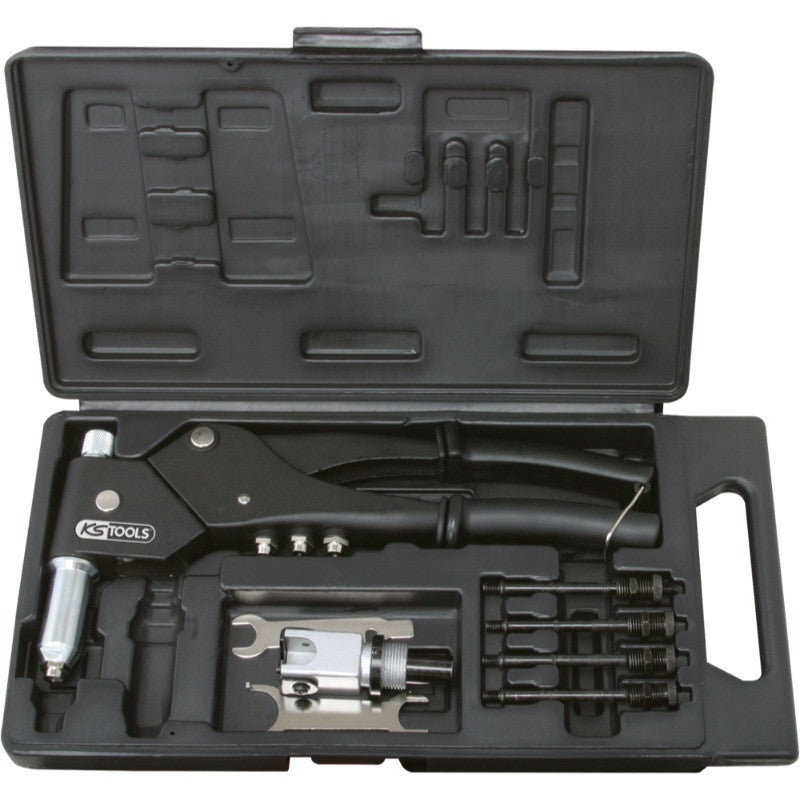 KS TOOLS Coffret de pinces à rivets insert et chevilles - 150.9610