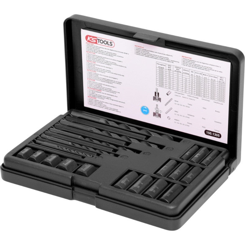 KS TOOLS Coffret d'extracteurs pour vis/écrous 25 pièces - 150.1305