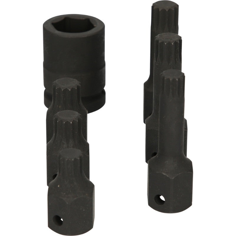 KS TOOLS Coffret DUODRIVE douilles à chocs XZN 7pcs - 515.1160