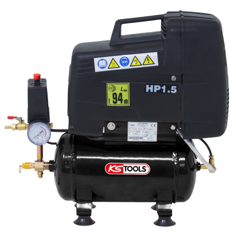KS TOOLS Compresseur à air sec 6L 8 bar 220V Mono - 165.0801