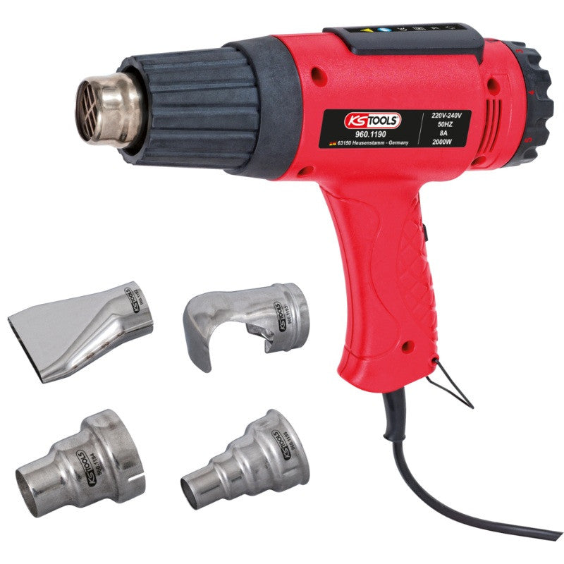 KS TOOLS Decapeur thermique 2000W avec 4 buses - 960.1190
