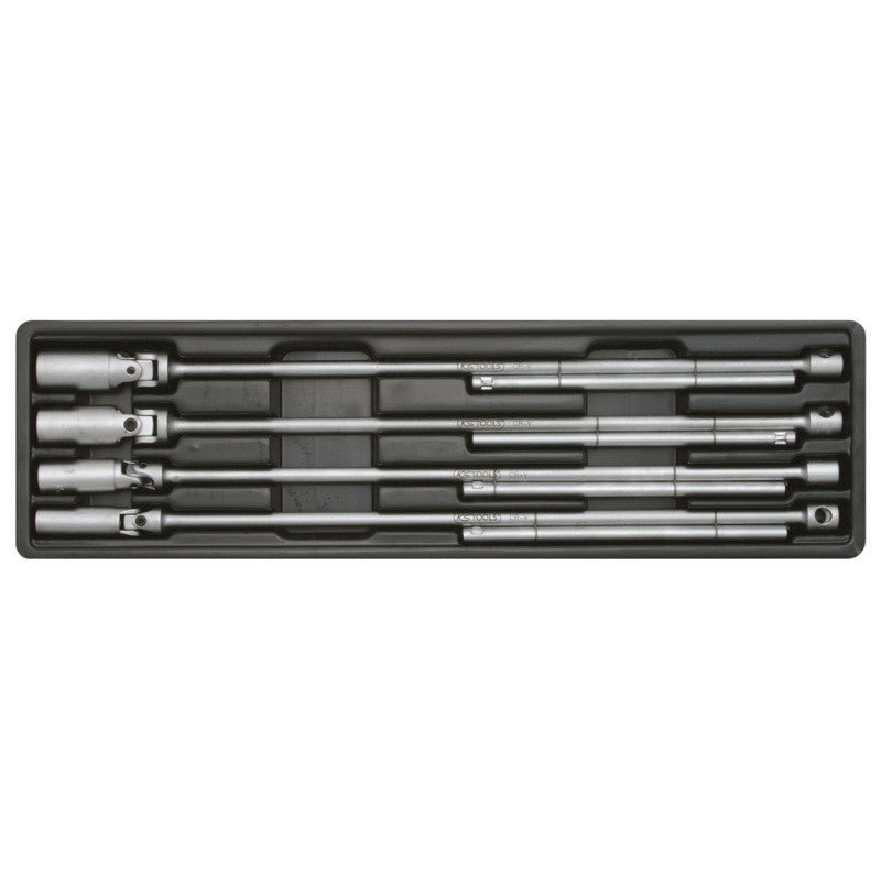 KS TOOLS Jeu 4 clés à bougies articulées 12 pans poignée T - 517.1130