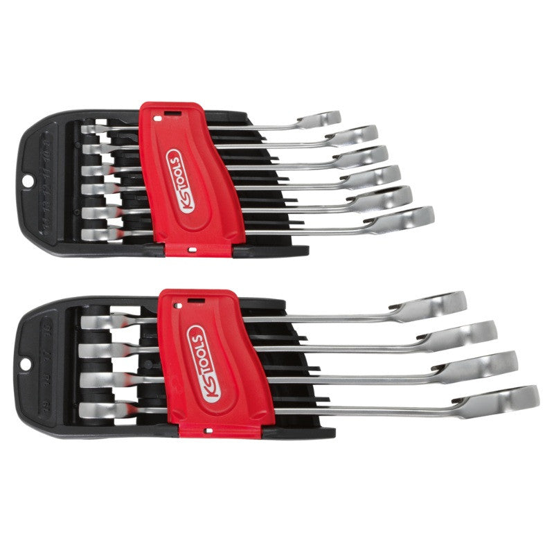 KS TOOLS Jeu de 10 clés mixtes à cliquet DUO GEAR - 503.5950