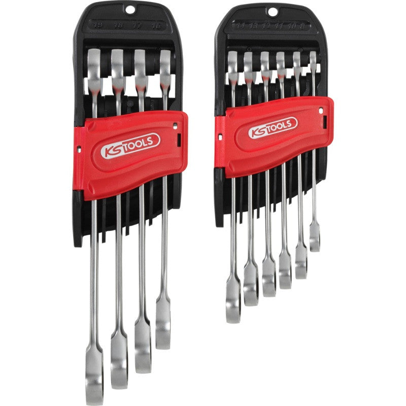 KS TOOLS Jeu de 10 clés mixtes à cliquet GEARplus - 503.4250