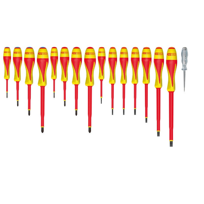KS TOOLS Jeu de 16 tournevis bi-matière isolés 1000V - 922.6219