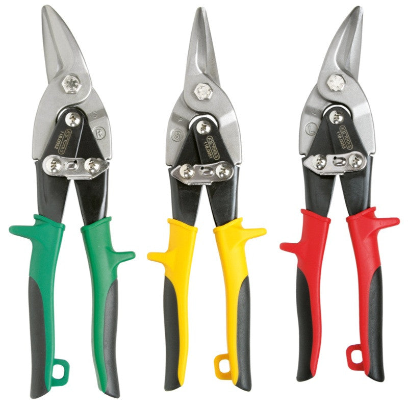 KS TOOLS Jeu de 3 cisailles à tôles - 118.0050