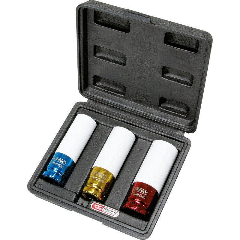 KS TOOLS Jeu de 3 douilles à chocs pour jantes alu 17-21mm - 515.1005