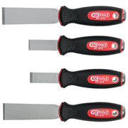 KS TOOLS Jeu de 4 grattoirs à lame inox - 907.2210