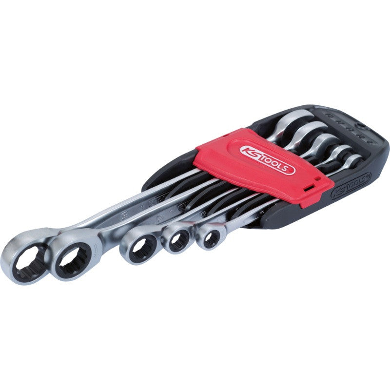 KS TOOLS Jeu de 5 clés mixtes cliquet GEARplus - 503.4255