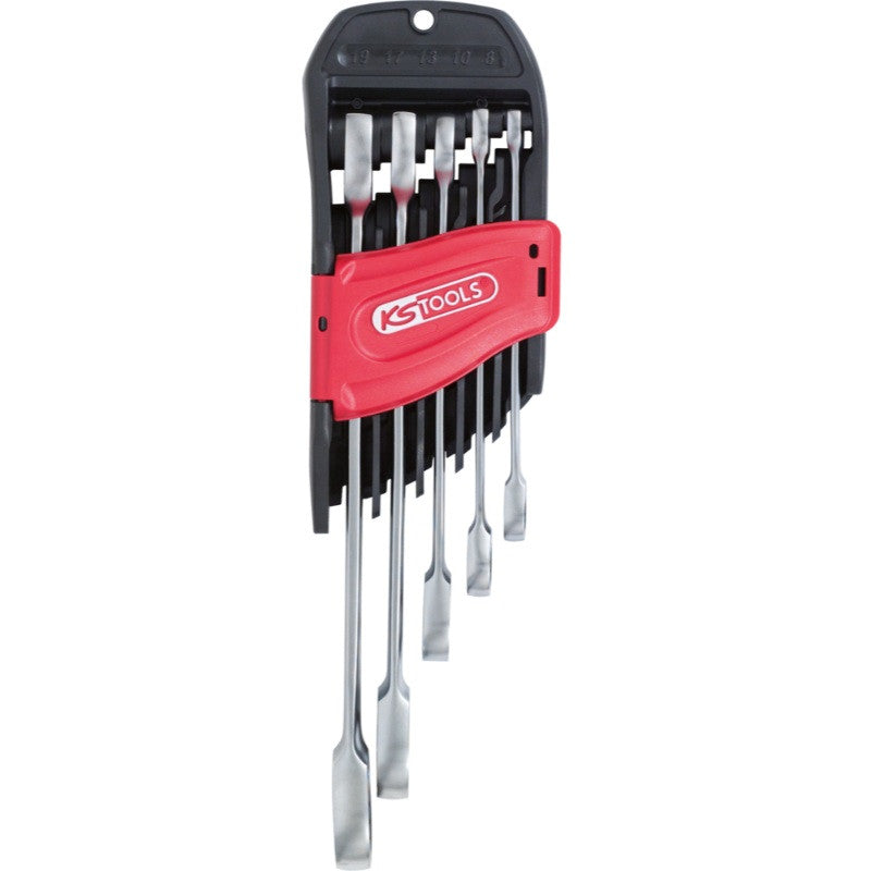 KS TOOLS Jeu de 5 clés mixtes cliquet GEARplus - 503.4255