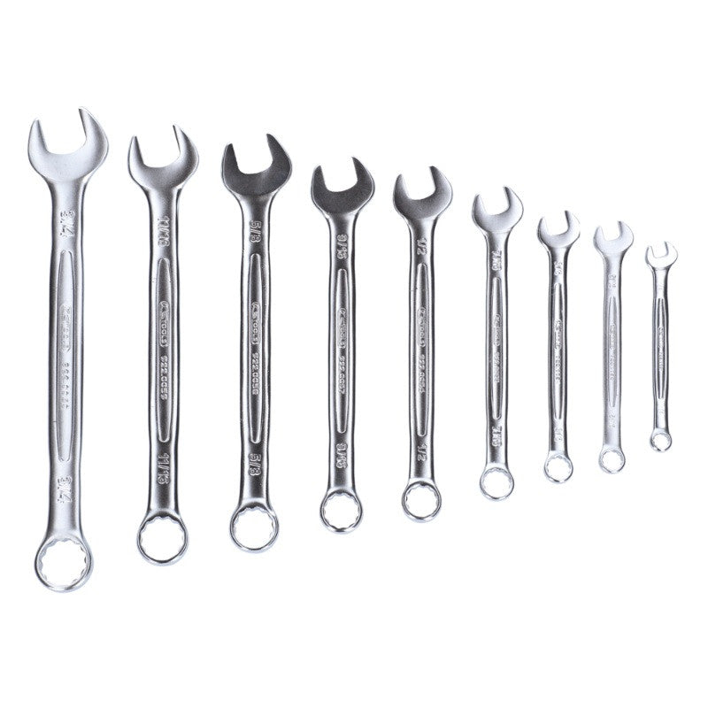 KS TOOLS Jeu de 9 clés mixtes en pouces en boîte - 922.0073