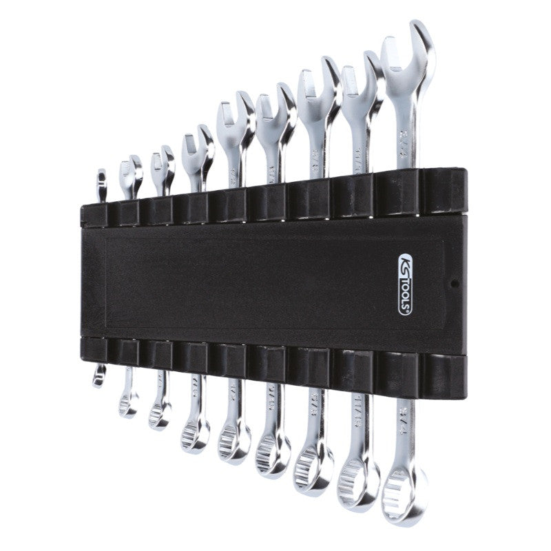 KS TOOLS Jeu de 9 clés mixtes en pouces en boîte - 922.0073