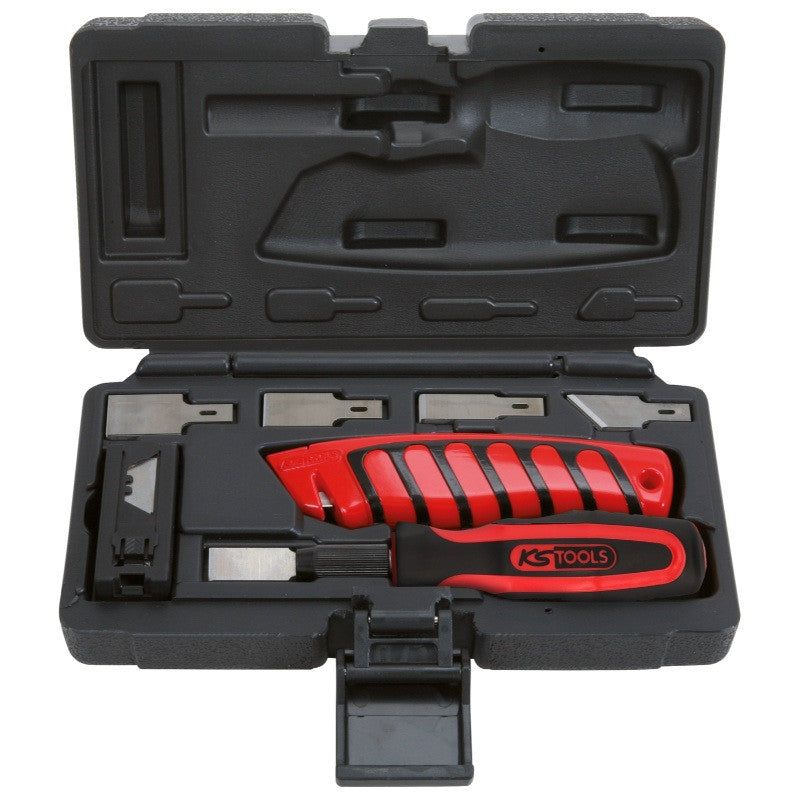 KS TOOLS Jeu de grattoirs et cutters 27 pcs - 907.2200