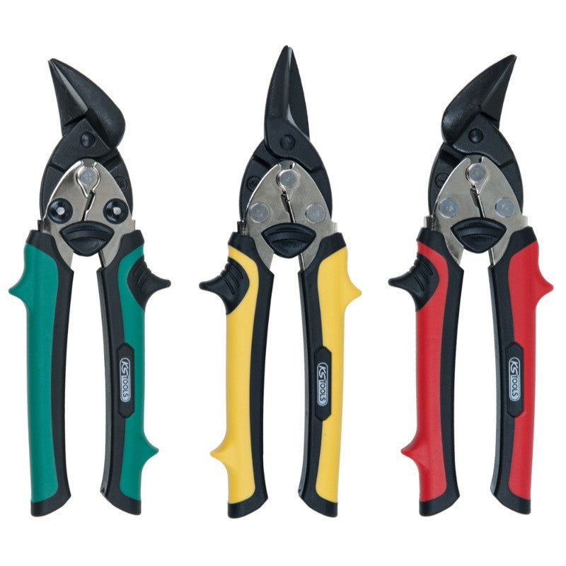KS TOOLS Kit de 3 cisailles à tôles 3 pcs - 118.0150