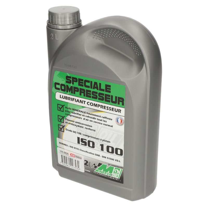 KS TOOLS Lubrifiant ISO 100 pour compresseurs 2 L - 165.0820