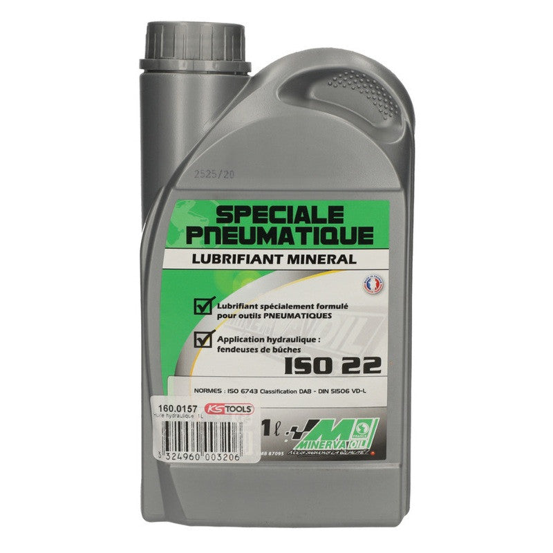KS TOOLS Lubrifiant ISO 22 pneuma systèmes hydrauliques 1L - 160.0157