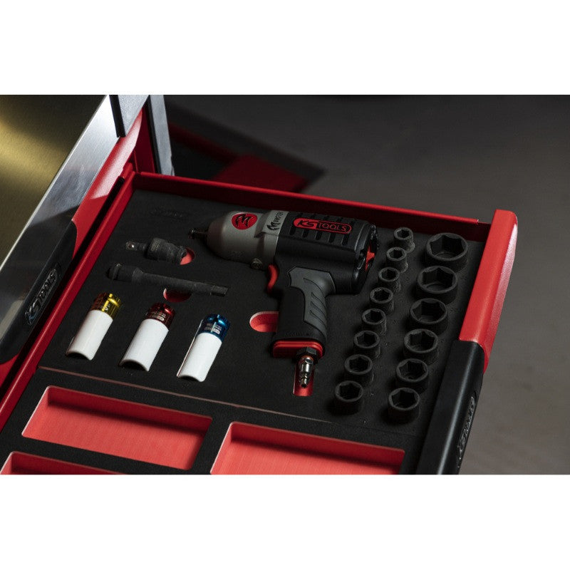 KS TOOLS Module 20 douilles et clé à chocs pneuma 1/2'' - 712.1020