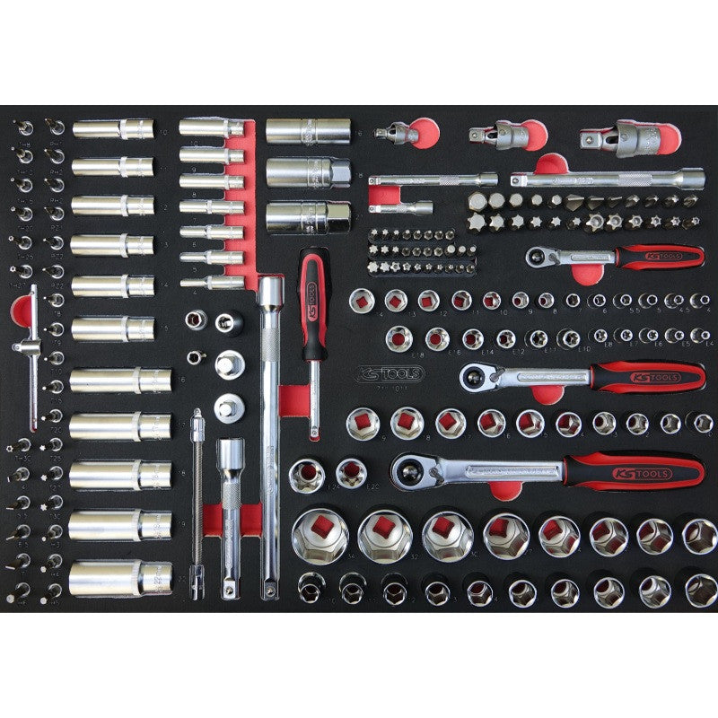 KS TOOLS Module 175 douilles et access 1/4'',3/8'',1/2'' - 711.1011