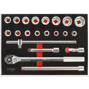 KS TOOLS Module 21 douilles et accessoires 3/4'' - 711.1034