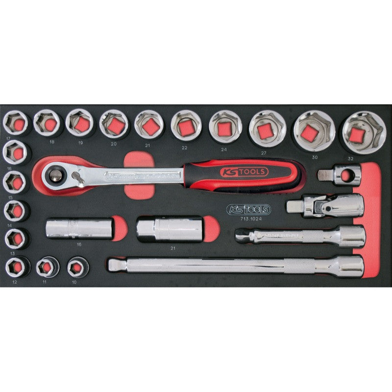 KS TOOLS Module 24 douilles et access ULTIMATE 1/2'' - 713.1024