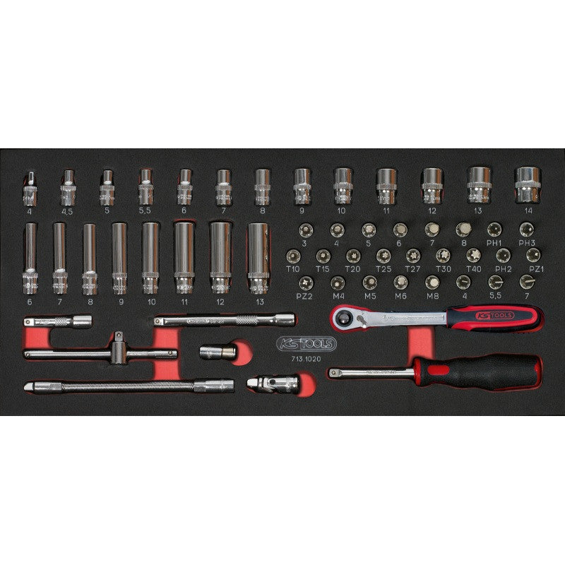 KS TOOLS Module 54 douilles et access ULTIMATE 1/4'' - 713.1020