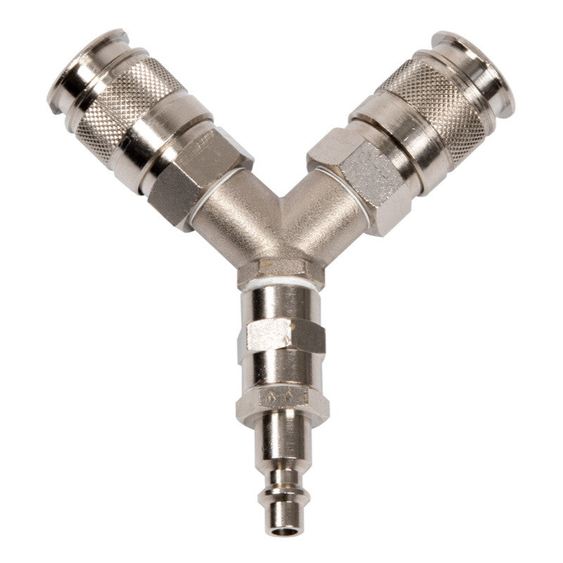 KS TOOLS Raccord pneumatique Y pour 2 outils pneumatiques - 165.0117