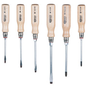 KS TOOLS Tournevis ERGOTORQUE BOIS 6 pcs - 300.1100