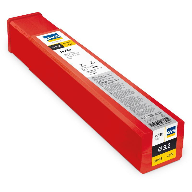GYS 172 Électrodes rutiles E6013 Ø 3,2 étui plastique - 086012