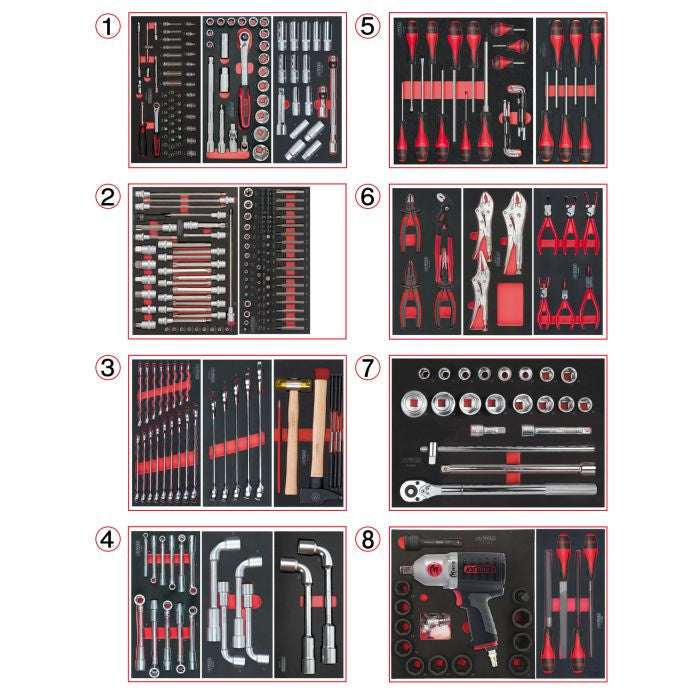 KS TOOLS Servante ULTIMATE XL équipée de 354 pièces - 825.7331