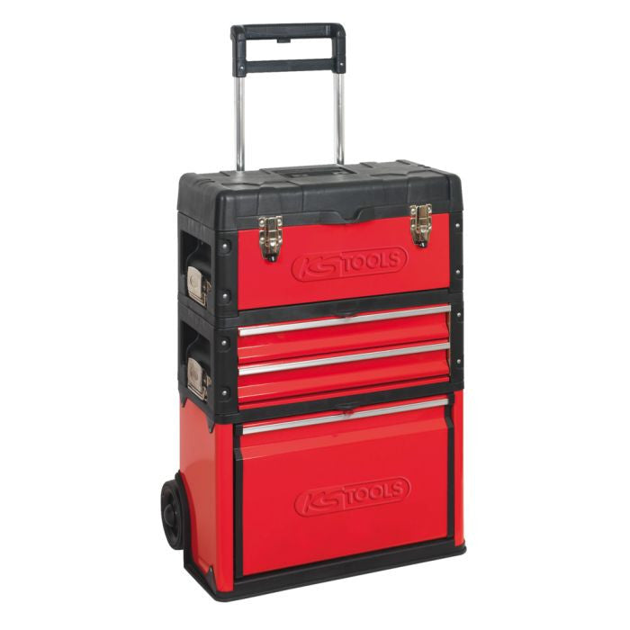 KS TOOLS Servante mobile bi-matière équipée de 77 outils - 850.3477