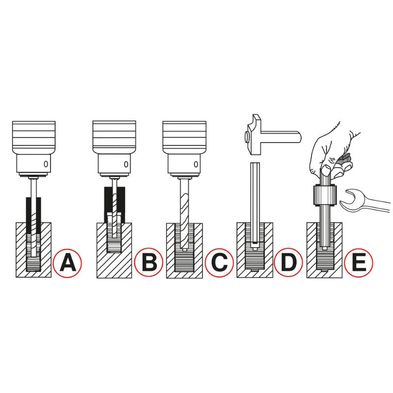 KS TOOLS Coffret d'extracteurs pour vis/écrous 25 pièces - 150.1305