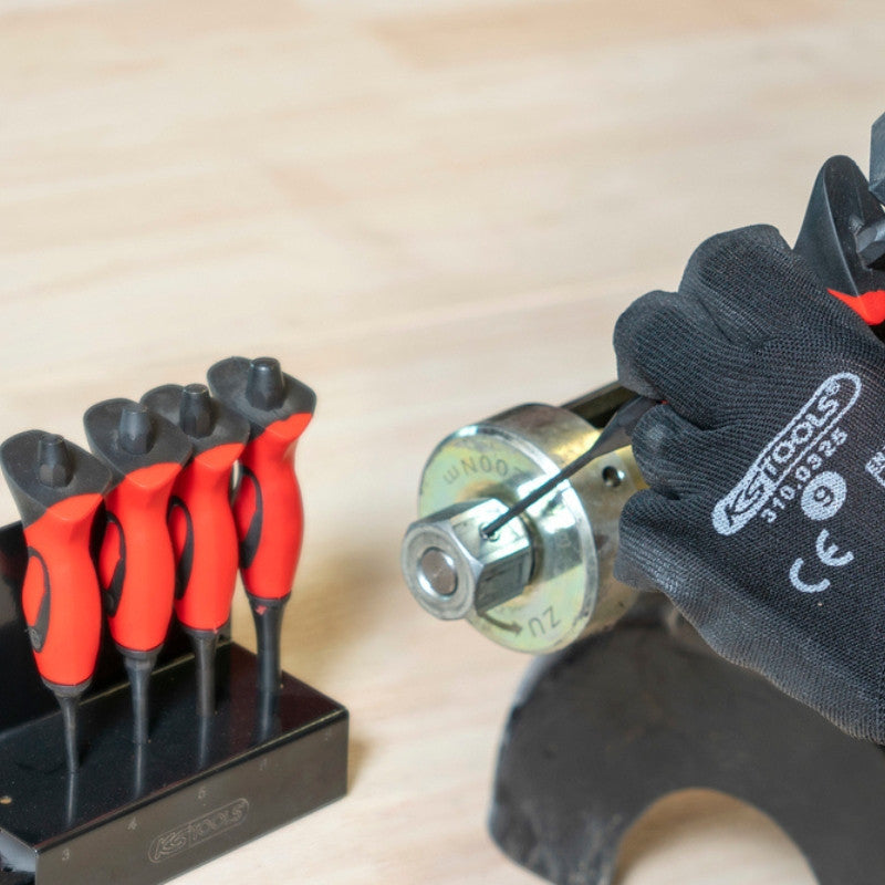 KS TOOLS Jeu de 5 chasses goupilles brunis avec poignée - 156.0221