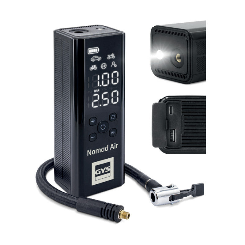 GYS Gonfleur de pneu compresseur portatif Nomad air - 088795