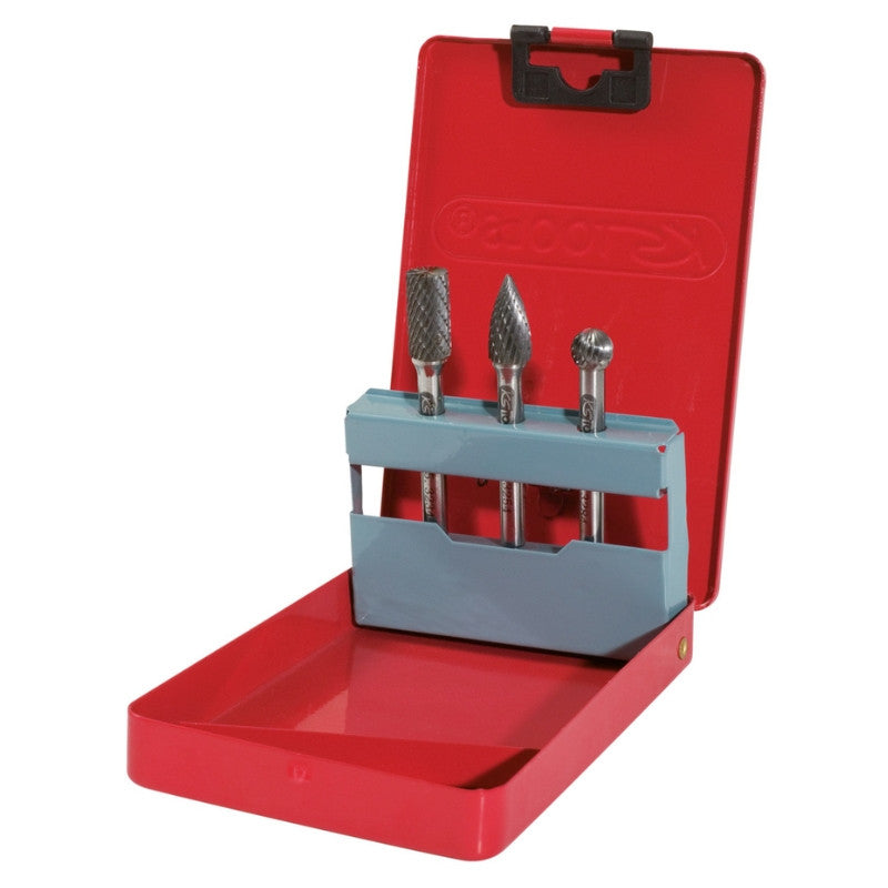 KS TOOLS Jeu de 3 fraises HM diamètre 10mm x queue 6mm - 515.3203