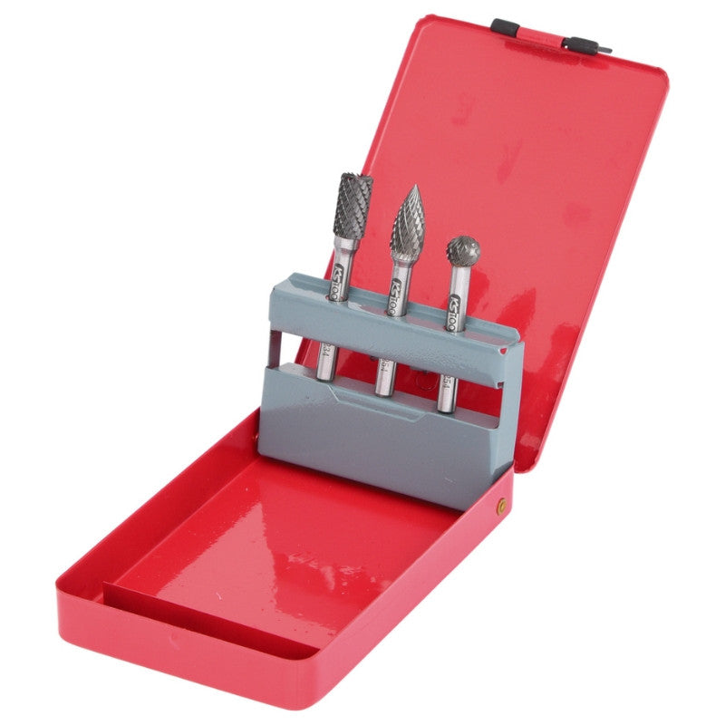 KS TOOLS Jeu de 3 fraises HM diamètre 10mm x queue 6mm - 515.3203